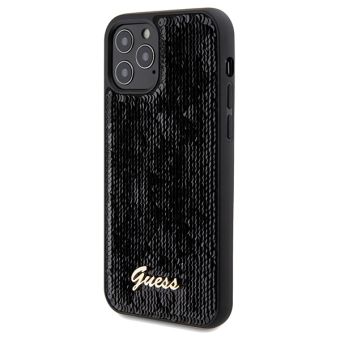 Guess Sequin Script Logo Apple iPhone 12/12 Pro GUHCP12MPSFDGSK Black