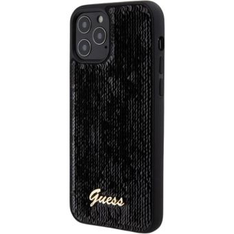 Guess Sequin Script Logo Apple iPhone 12/12 Pro GUHCP12MPSFDGSK Black