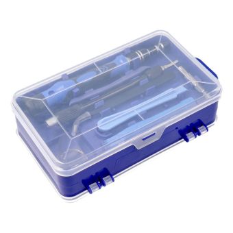 Set skrutkovačov a bitov 115 v 1 modrý