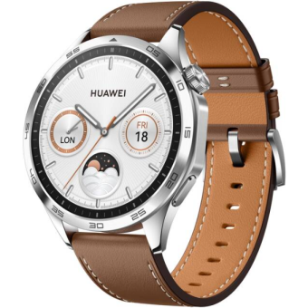 Huawei Watch GT 4 46mm Brown Leather Strap