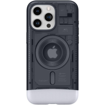 Odolné puzdro na Apple iPhone 15 Pro Max Spigen Classic C1 Mag MagSafe graphite