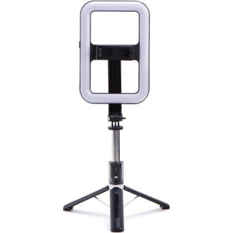 Set 99X selfie/tripod držiak s bluetooth diaľkovým ovládaním na trojnožke LED čierny