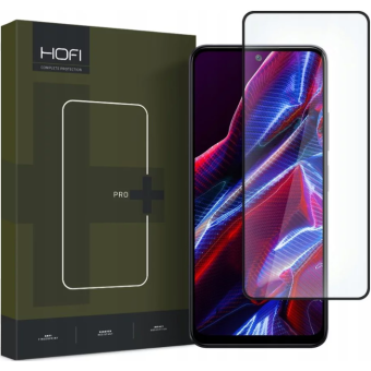Tvrdené sklo na Xiaomi Redmi Note 12 5G/Poco X5 5G Hofi Pro+ 9H celotvárové čierne