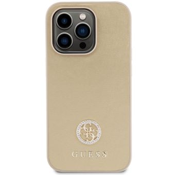 Guess PU 4G Strass Metal Logo Apple iPhone 15 Pro GUHCP15LPS4DGPD Gold