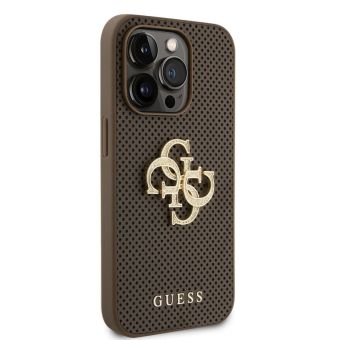 Guess PU Perforated 4G Glitter Metal Logo Apple iPhone 15 Pro GUHCP15LPSP4LGE Taupe