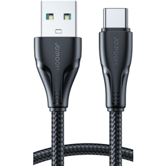 Joyroom Surpass Series S-UC027A11, USB-A na USB-C, 3A, 0.25m, čierny