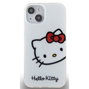 Plastové puzdro Hello Kitty na Apple iPhone 13 HKHCP13MHCKHST IML Head Logo biele