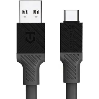 Tactical Fat Man, USB-A na USB-C, 1m, sivý