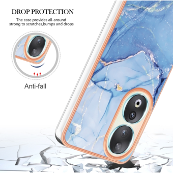 Silikónové puzdro na Honor 90 5G Design TPU marble modré