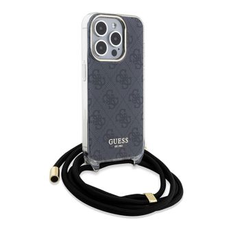Guess IML 4G Printed Crossbody Apple iPhone 15 Pro Max GUHCP15XHC4SEK Black