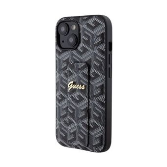 Guess PU Grip Stand G Cube Apple iPhone 15 GUHCP15SPGSGCSK Black