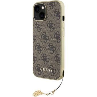 Guess 4G Charm Apple iPhone 15 GUHCP15SGF4GBR Brown