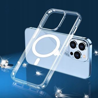 Plastové puzdro na Apple iPhone 14 Tech-Protect Flexair Hybrid MagSafe transparentné