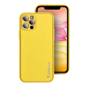 Plastové puzdro na Xiaomi Redmi 13C/Poco C65 Leather žlté