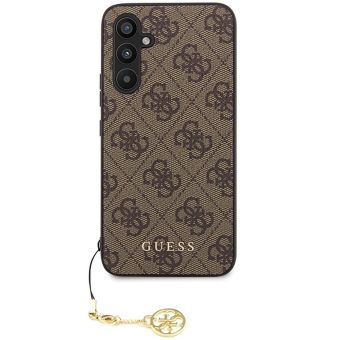 Plastové puzdro Guess na Samsung Galaxy S23 FE 5G S711 GUHCS23FEGF4GBR 4G Charms hnedé