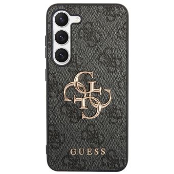 Plastové puzdro Guess na Samsung Galaxy S23 FE 5G S711 GUHCS23FE4GMGGR PU 4G Big Metal Logo sivé