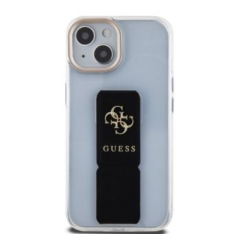 Guess PU Grip Stand 4G Metal Logo Apple iPhone 15 GUHCP15SHGSSA4K Black