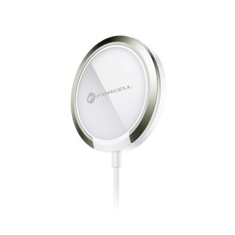 Forcell F-Energy PowerPod, ring/kick stand, MagSafe, biela
