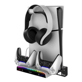 iPega P5S011 Stojan na stenu PS5/PS5 Slim s Dual Charger Dock pre PS5 ovládač
