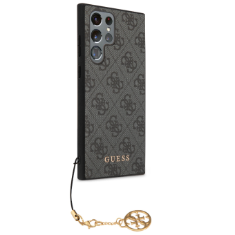 Plastové puzdro Guess na Samsung Galaxy S24 Ultra 5G S928 GUHCS24LGF4GGR 4G Charms čierne