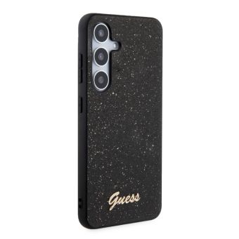 Guess PC/TPU Glitter Flakes Metal Logo Samsung Galaxy S24+ 5G S926 GUHCS24MHGGSHK Black