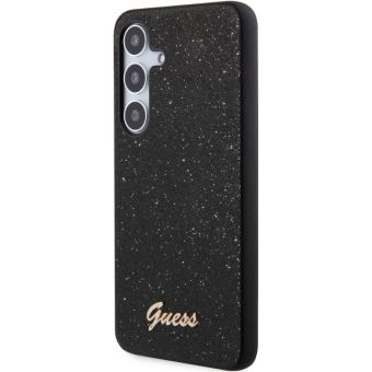 Guess PC/TPU Glitter Flakes Metal Logo Samsung Galaxy S24+ 5G S926 GUHCS24MHGGSHK Black