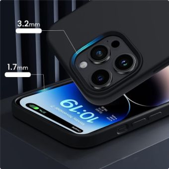 Silikónové puzdro na Apple iPhone 13/14 Tech-Protect Silicone MagSafe čierne