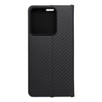 Diárové puzdro na Xiaomi Redmi Note 13 5G LUNA Carbon čierne