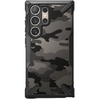 Odolné puzdro na Samsung Galaxy S24 Ultra 5G S928 Ringke Fusion-X Camouflage čierne