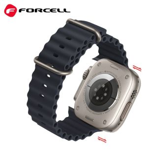 Náhradný remienok na Apple Watch 42/44/45/49 mm Forcell F-Design FA12 blue