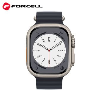Náhradný remienok na Apple Watch 42/44/45/49 mm Forcell F-Design FA12 black