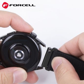 Náhradný remienok na Samsung Watch 20mm Forcell F-Design FS05 black
