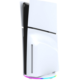 iPega P5S025S RGB, vertikálny stojan, PS5 Slim, biely