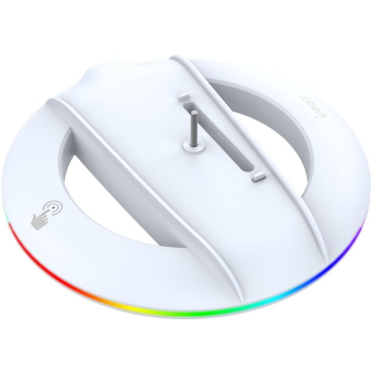 iPega P5S025S RGB, vertikálny stojan, PS5 Slim, biely