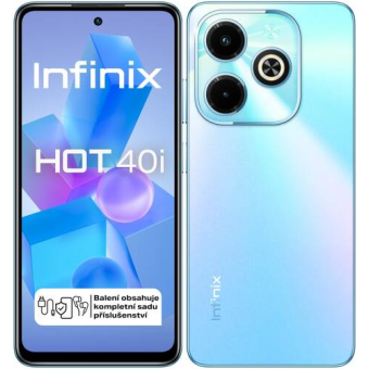Infinix Hot 40i, 8/256 GB, Dual SIM, Palm Blue - SK distribúcia