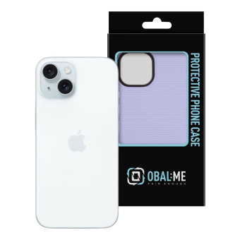 Plastové puzdro na Apple iPhone 15 OBAL:ME NetShield svetlo fialové