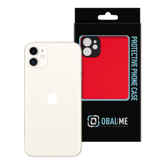 Plastové puzdro na Apple iPhone 12 OBAL:ME NetShield červené
