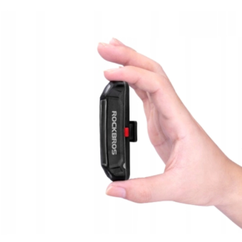 Rockbros A54BK, zadné svetlo, +microUSB-USB-A kábel, čierne