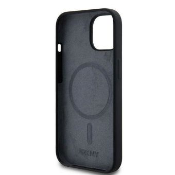 DKNY Liquid Silicone Arch Logo MagSafe Apple iPhone 15 DKHMP15SSNYACH Black