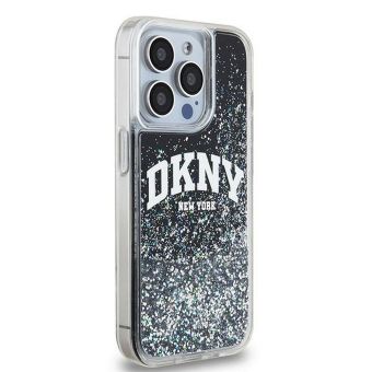 DKNY Liquid Glitter Arch Logo Apple iPhone 14 Pro DKHCP14LLBNAEK Black