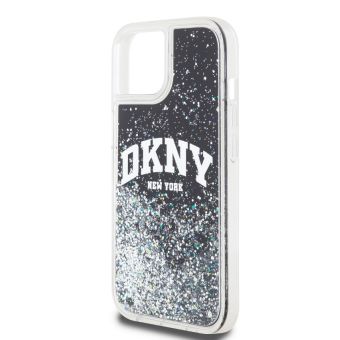 DKNY Liquid Glitter Arch Logo Apple iPhone 11 DKHCN61LBNAEK Black