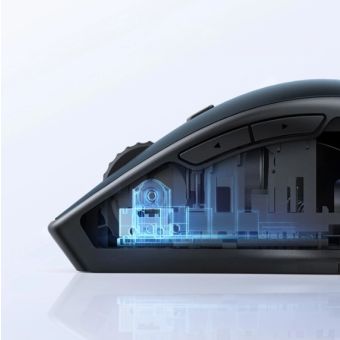 Ugreen MU101, ergonomická bezdrôtová myš, Bluetooth 2.4 GHz, modrá