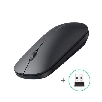 Ugreen MU001, laserová bezdrôtová myš, Wi-Fi 2.4 GHz, čierna