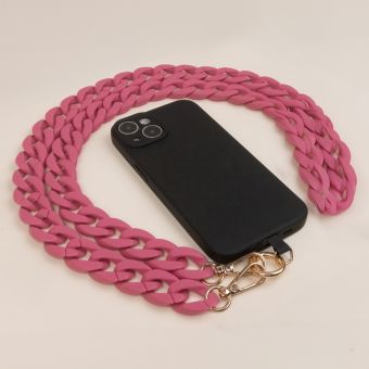 Phone Chain Long matte pink