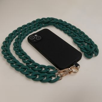 Phone Chain Long matte dark green