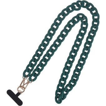 Phone Chain Long matte dark green