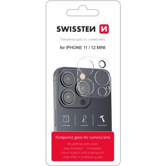 SWISSTEN ochranné sklo na fotoaparát na Apple iPhone 11/12 mini