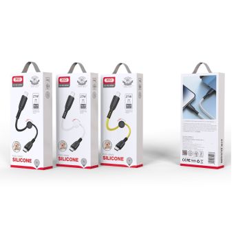 XO NB-Q248A cable PD USB-C-Lightning 0,25m 27W yellow