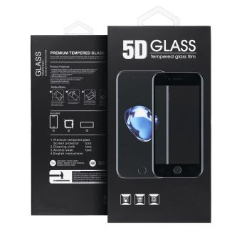 5D Full Glue Tempered Glass Apple iPhone 16 black