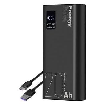 OBAL:ME EnergyPulse Powerbanka 20000mAh 22.5W Black
